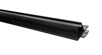 Rea Sprchová těsnící zástěna spodní - 6-8mm, černá REA-K9938