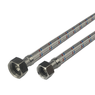 Mereo "Připojovací hadice 8x12,FxF,1/2""x 3/8"",80cm,nerez opletení CR139C"