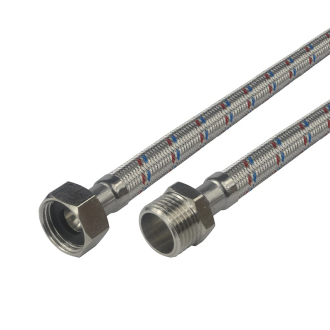 Mereo "Připojovací hadice 8x12,MxF,1/2""x 1/2"",80cm,nerez opletení CR151C"