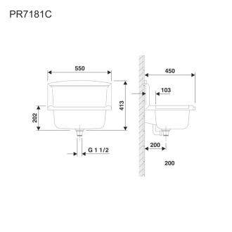 Mereo Držák na mýdlo k PR7181C,granit světlý PR7181G (60A03B60099)