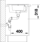 Blanco METRA 6 S Compact dřez vestavný kávová granit 515 044