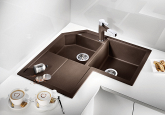 Blanco METRA 9 E 515570 dřez rohový béžová champagne dřez vestavný