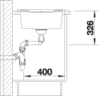 Blanco METRA 8 S dřez vestavný aluminium granit 513 063