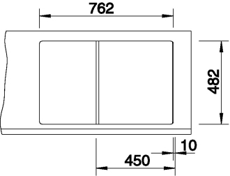 Blanco TIPO 45 S Compact dřez vestavný nerez přírodní lesk nerez 513 441