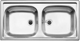 Blanco TOP EZS 11x4 dřez vestavný nerez přírodní lesk nerez 500 847