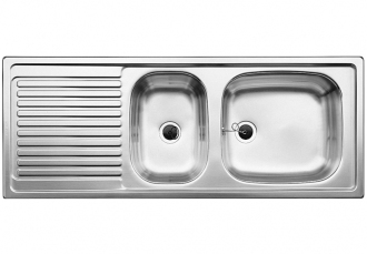Blanco TOP EZS 11x4 dřez vestavný nerez přírodní lesk nerez 500 847