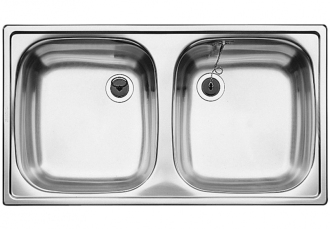 Blanco TOP ED 8x4 501073 dvoudřez nerez přírodní lesk dřez vestavný