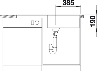 Blanco ZIA XL 6 S dřez vestavný kávová granit 517 567