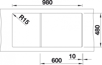 Blanco ZIA XL 6 S dřez vestavný bílá granit 517 571