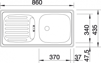 Blanco FLEX C Nerez přírodní lesk oboustranné provedení (511670+213567+213664)náhrada