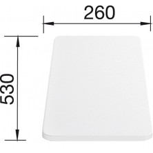 Blanco univerzální krájecí deska plastová 530x260x17 příslušenství šedý plast 217 611