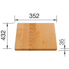 Blanco krájecí deska dřevěná pro PLENTA příslušenství bukové dřevo dřevo 219 891