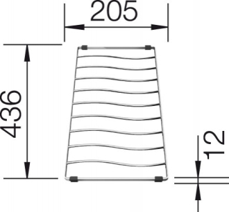 Blanco odkapní mřížka/rošt ELON XL 6 S příslušenství nerez nerez 229 234