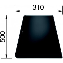 Blanco krájecí/krycí deska skleněná černá ALAROS příslušenství  černé tvrzené sklo 224 525