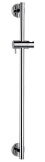 Sprchová tyč, posuvný držák, kulatá, 660mm, chrom 1202-06