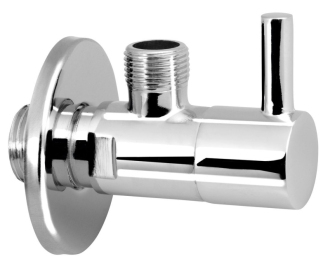 Rohový ventil 1/2"x3/8", kulatý, chrom 5317