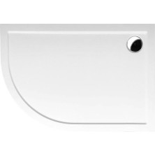 RENA R sprchová vanička z litého mramoru, čtvrtkruh 120x90cm, R550, pravá,bílá 65611