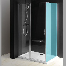 ONE sprchové dveře s pevnou částí 1100 mm, čiré sklo GO4811