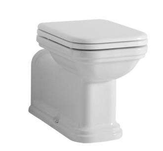 WALDORF WC mísa stojící, 37x65cm, spodní/zadní odpad, bílá 411601
