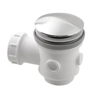 Vanová výpust 6/4", click-clack, pro vany bez přepadu, chrom 71704