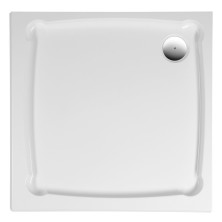 DIONA sprchová vanička z litého mramoru, čtverec 90x90x7,5cm GD009