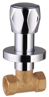 Podomítkový uzavírací ventil 1/2", chrom VP621