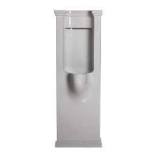 WALDORF urinál na postavení se zakrytým přívodem vody 44x124,5 cm, bílá 413101