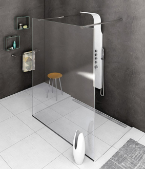 MODULAR SHOWER jednodílná zástěna WALK-IN, 1200mm MS4-120