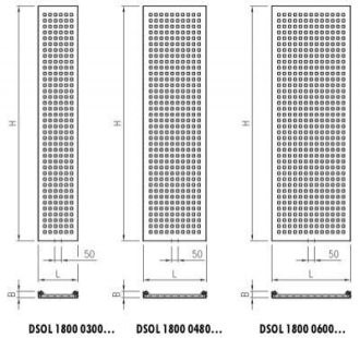SOLAR topný žebrík 1806/477 bílý
