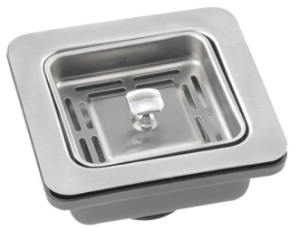 Dřezová čtvercová výpust 6/4“, nerezová mřížka 114x114mm SVZO SVZO 29435