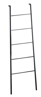 SEGA sušák ručníků na opření 550x1700x70mm, černá mat SE104