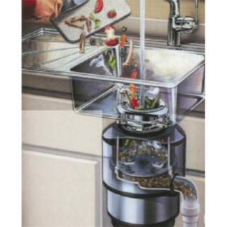 Blanco M56 Standard- ISE, s pneu. spínačem/chrom drtič odpadu   513 451