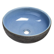 PRIORI keramické umyvadlo na desku, ? 41 cm, modrá/šedá PI020