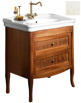 RETRO umyvadlová skříňka 73x80x46,5 cm, starobílá 1655