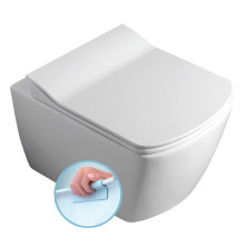 GLANC závěsná WC mísa, Rimless, 37x51,5cm, bílá GC321