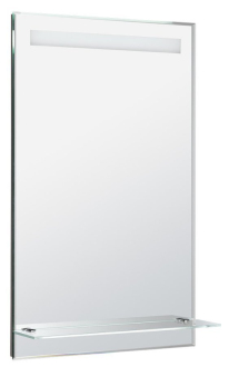 Zrcadlo s LED osvětlením a policí 50x80cm, kolébkový vypínač ATH52