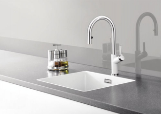 Blanco CARENA-S Vario baterie bílá/chrom granit 521 368