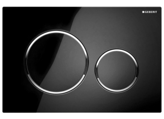 GEBERIT SIGMA20 ovládací tlačítko, černá lesk/chrom