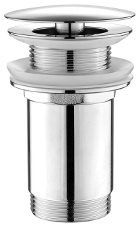Umyvadlová výpust 5/4“, neuzavíratelná, velká zátka, 10-50mm, chrom TF6001