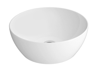 PURA keramické umyvadlo na desku, průměr 42cm, bílá ExtraGlaze 885111