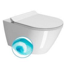 KUBE X závěsná WC mísa, Swirlflush, 36x55cm, bílá ExtraGlaze 941511