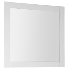FAVOLO zrcadlo v rámu 80x80cm, bílá mat FV080
