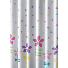 Sprchový závěs 180x180cm, polyester, květovaný barevný ZV025