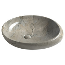 DALMA keramické umyvadlo na desku, 68x44 cm, grigio MM313
