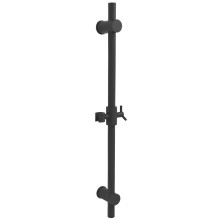 Sprchová tyč, posuvný držák, kulatá, 700mm, černá mat SC015