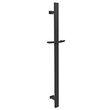 Sprchová tyč, posuvný držák, hranatá, 700 mm, černá mat SC415