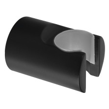 Držák sprchy kulatý, pevný, černá mat SD715