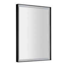 SORT zrcadlo s LED osvětlením 47x70cm, černá mat ST047