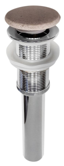 Výpust s betonovou zátkou, bílý pískovec