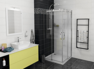 DRAGON čtvercový sprchový kout 900x900mm, rohový vstup GD4290GD4290